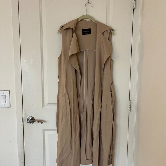 Massimo Dutti Sleeveless Trench Coat Small - Picture 3 of 7